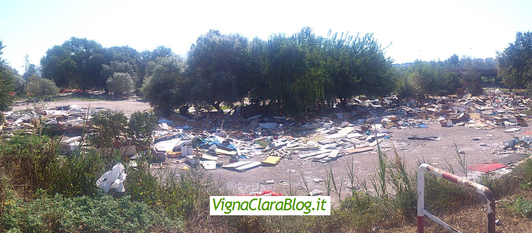 Panoramica Campo Nomadi Via del Baiardo da pista ciclabile