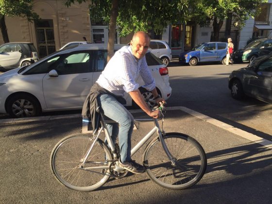 Carlo Leonetti in Bicicletta