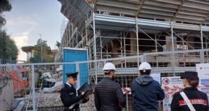 carabinieri cassia cantiere sequestrato