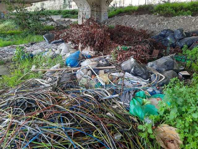 discarica di cavi stazione La Celsa